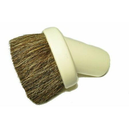 Fit All 125In Eureka Cleaner Generic Dust Brush 1 1/4" fitting horse hair bristles color white DustBrushHHWhiteBox1.25""-2